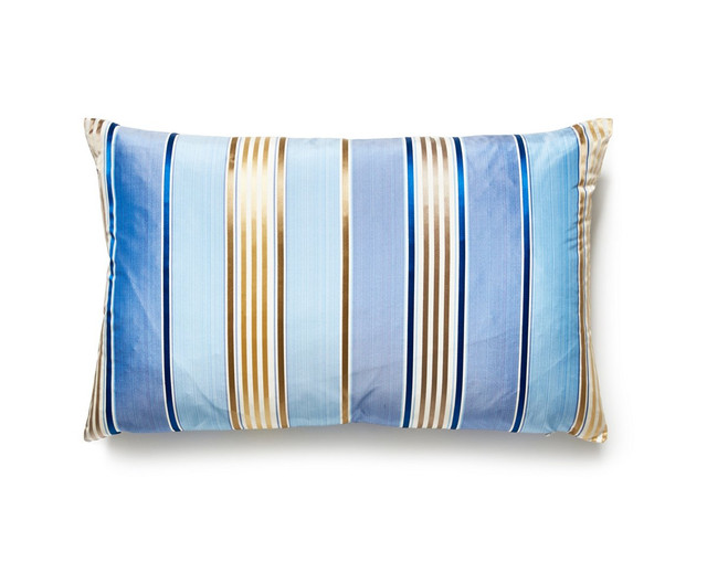 Charlotte Stripe Pillow 14 X 22 - Marine NDLBDK61300002 by Scalamandre Pillow