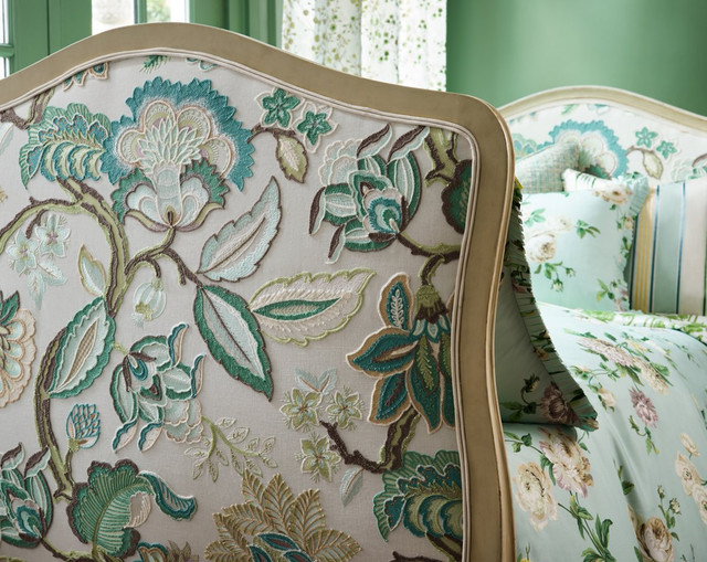 Hillside Crewel Celadon S7HILL0002 by Old World Weavers Fabric