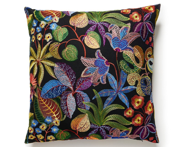 Greenhouse Pillow 22 X 22 - Night Shade S7SDDK54000003 by Scalamandre Pillow