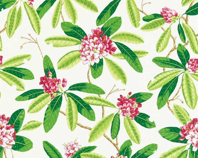Rhododendron | Outdoor Fuschia SC16454M0001 by Scalamandre Fabric