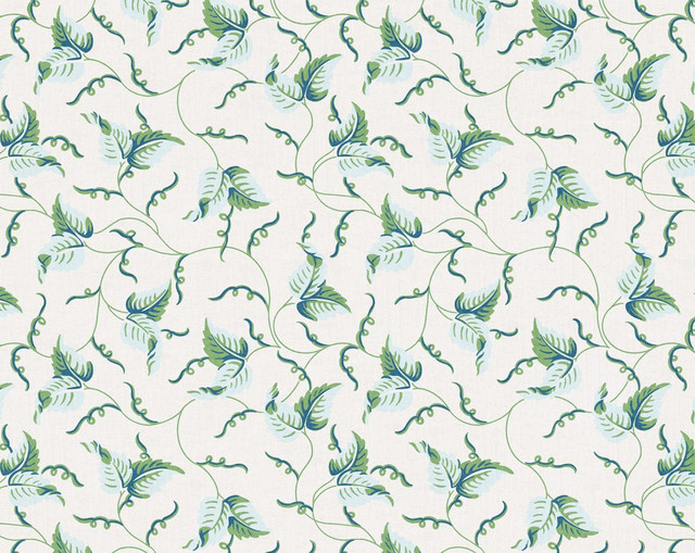 Angle Leaf Print Sky Garden SC166670002 by Scalamandre Fabric
