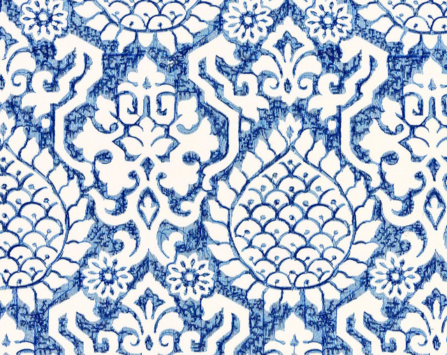 Surat Embroidery Porcelain SC272170003 by Scalamandre Fabric