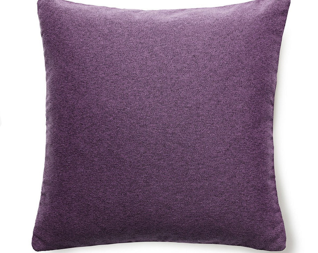 Dapper Flannel Pillow 22 X 22 - Mulberry SCDAPPPILL0010 by Scalamandre Pillow