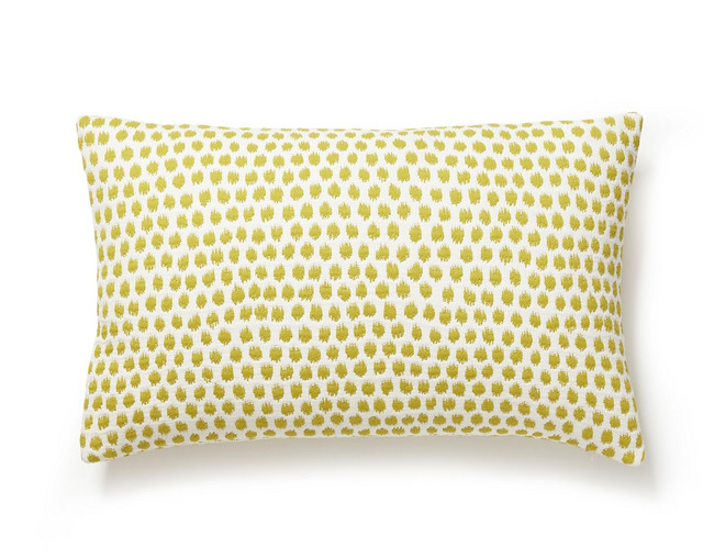 Dot Weave Pillow 14 X 22 - Chartreuse SCLBDK271820002 by Scalamandre Pillow