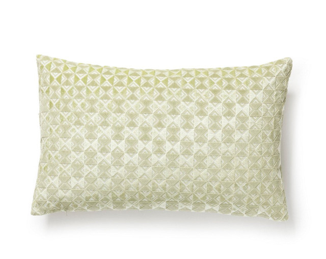 Parlor Velvet Pillow 14 X 22 - Pistachio SCLBDK273240004 by Scalamandre Pillow