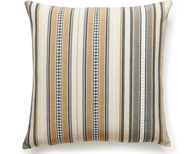 Nile Stripe Pillow 22 X 22 - Desert SCNILEPILL0001 by Scalamandre Pillow