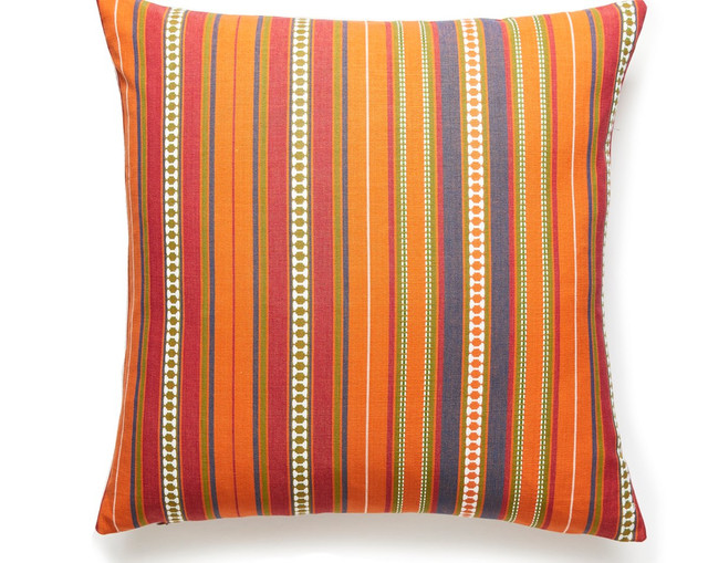 Nile Stripe Pillow 22 X 22 - Summer Citrus SCNILEPILL0004 by Scalamandre Pillow
