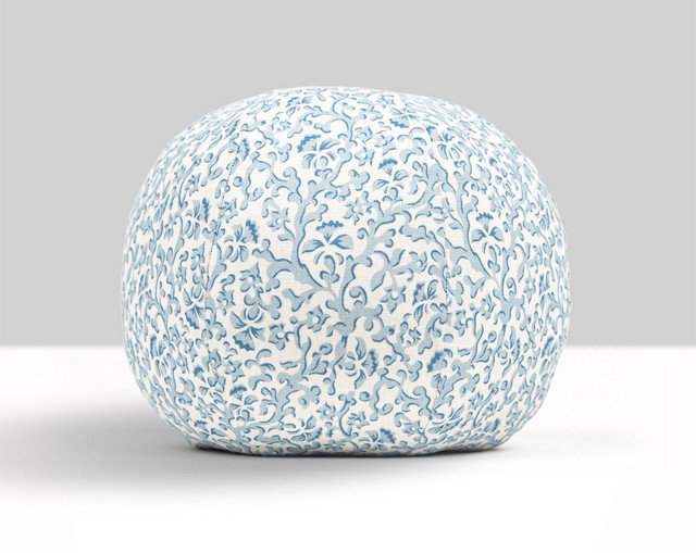 Bandbox Pillow 12 Dia - Misty Blue SCRADK166680006 by Scalamandre Pillow