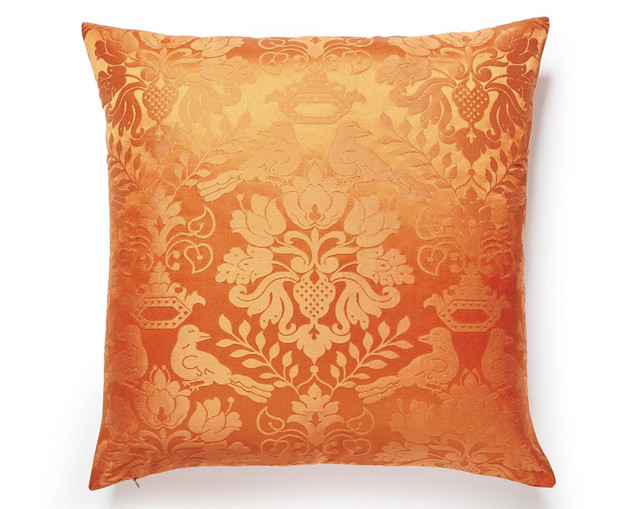 Love Bird Pillow 22 X 22 - Orange - Limited Edition SCSDDK10980999 by Scalamandre Pillow