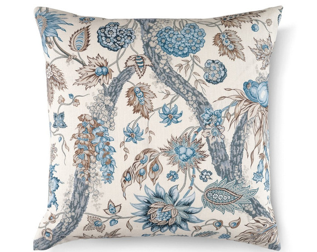 Fleurs Tropicales Pillow 22 X 22 - Water'S Edge SCSDDK166470001 by Scalamandre Pillow