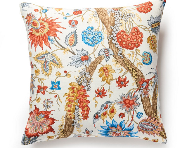 Fleurs Tropicales Pillow 22 X 22 - Autumn Multi SCSDDK166470003 by Scalamandre Pillow