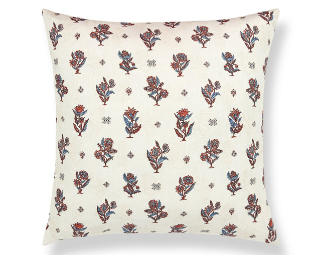 Calico Pillow 22 X 22 - Ruby Peacock SCSDDK166690004 by Scalamandre Pillow