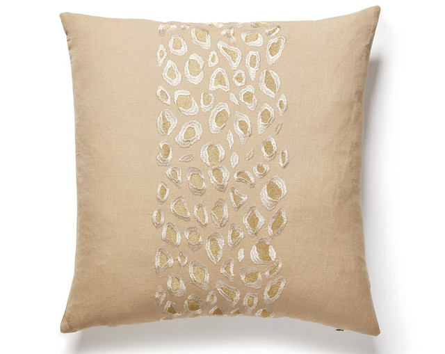 Catwalk Embroidery Pillow 22 X 22 - Desert SCSDDK272550003 by Scalamandre Pillow