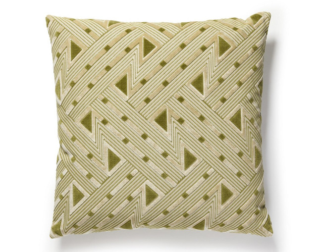 Kasai Velvet Pillow 22 X 22 - Aloe SCSDDK273230002 by Scalamandre Pillow