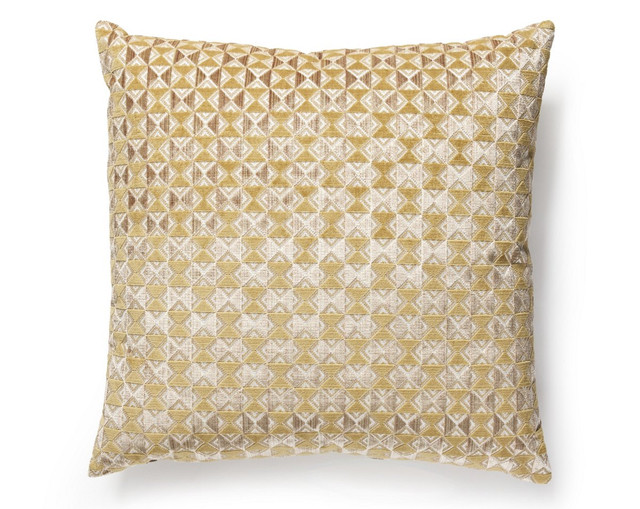 Parlor Velvet Pillow 22 X 22 - Butter Pecan SCSDDK273240002 by Scalamandre Pillow