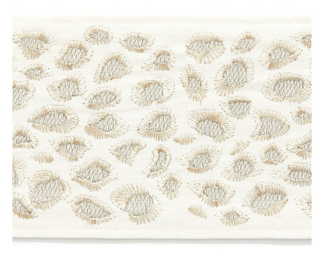 Catwalk Embroidered Tape Pearl SCT33340001 by Scalamandre Trim