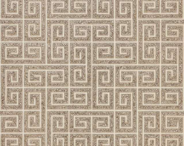 Fret Mosaic Grasscloth Tiger Eye SCWP885570002 by Scalamandre Wallpaper
