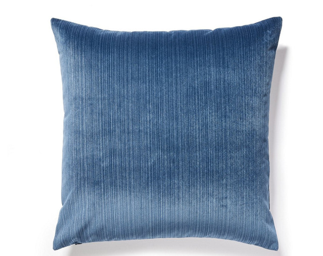 Strie Velvet Pillow 22 X 22 - Midnight VWSTRIEPILL0005 by Scalamandre Pillow
