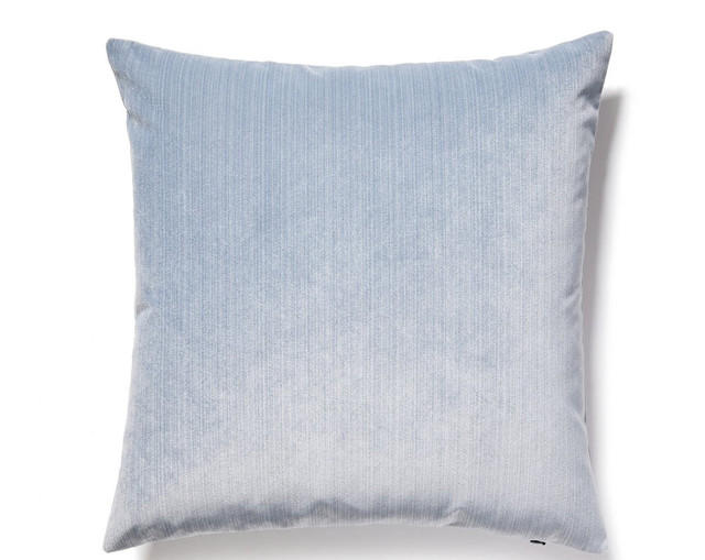 Strie Velvet Pillow 22 X 22 - Cerulean VWSTRIEPILL0008 by Scalamandre Pillow