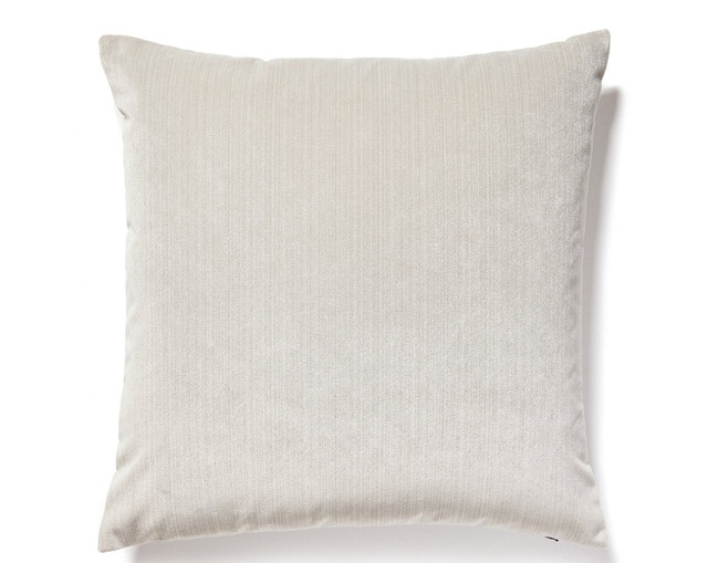 Strie Velvet Pillow 22 X 22 - Ecru VWSTRIEPILL0011 by Scalamandre Pillow