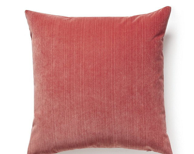 Strie Velvet Pillow 22 X 22 - Hibiscus VWSTRIEPILL0021 by Scalamandre Pillow