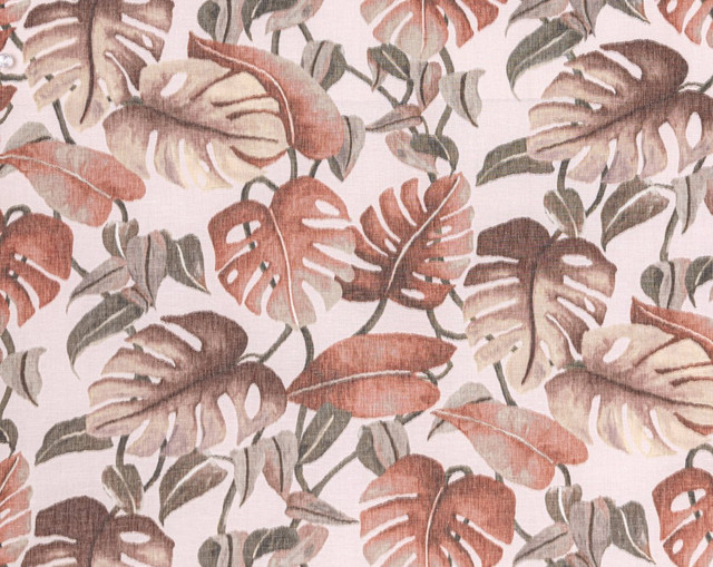 Rainforest Warp Print Terra Cotta WW166590003 by Old World Weavers Fabric