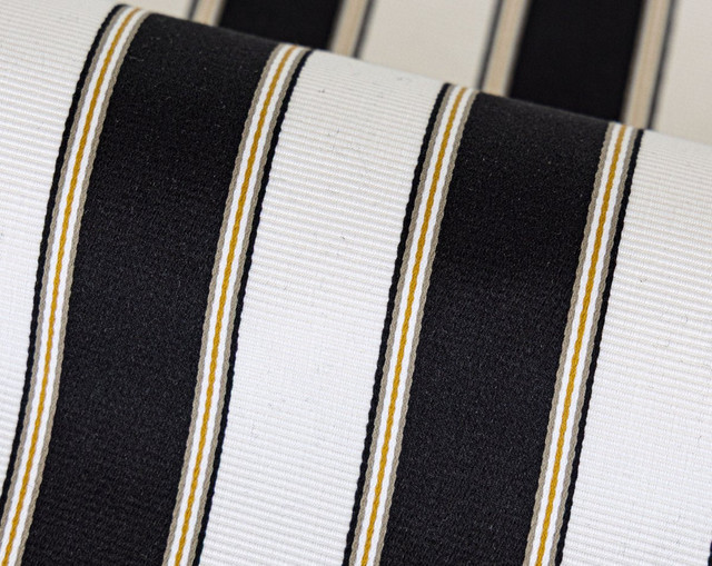 Piano Stripe Ebony WW273450007 by Old World Weavers Fabric