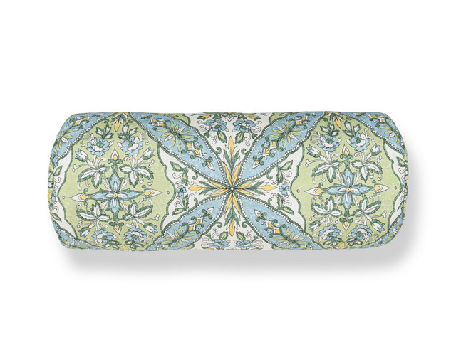 Provence Pillow 21 X 7 - Aqua Meadow WWBADK166640001 by Scalamandre Pillow