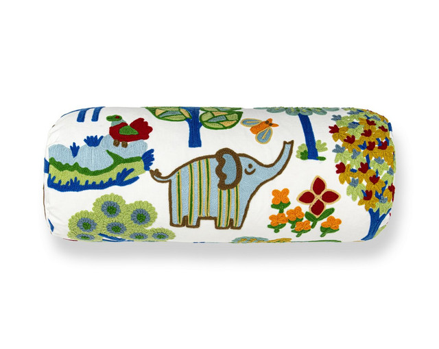 Nursery Crewel Pillow 21 X 7 - Primaries WWBADK273370001 by Scalamandre Pillow