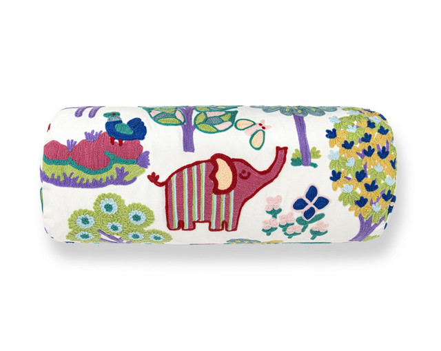 Nursery Crewel Pillow 21 X 7 - Pastels WWBADK273370002 by Scalamandre Pillow