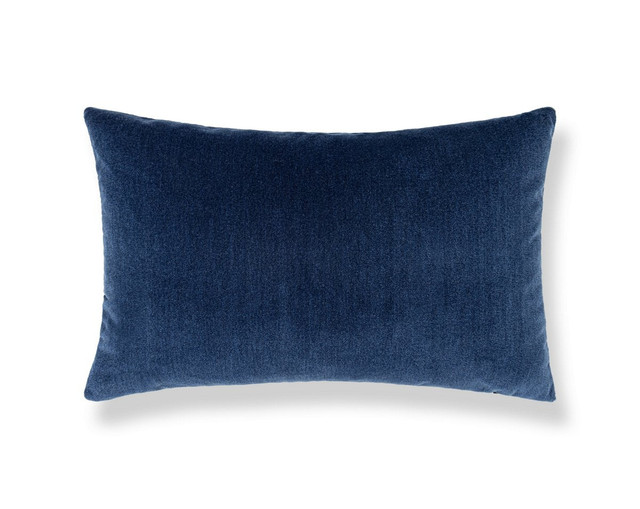 Tudor Velvet Pillow 22 X 14 - Lapis WWLBDK273420010 by Scalamandre Pillow