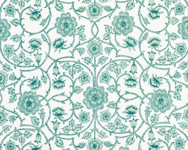 Ornamental Gate Celadon YD57360005 by Old World Weavers Fabric