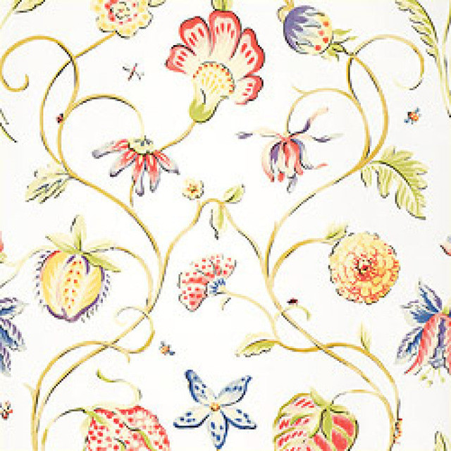 Westfield Brights on White T154 by Thibaut Wallpaper