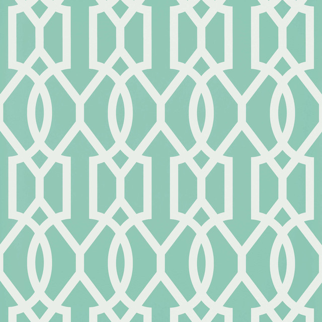 Downing Gate Turquoise T16046 by Thibaut Wallpaper
