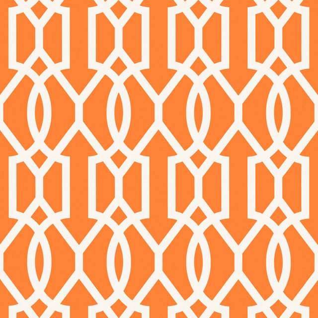 Downing Gate Tangerine T16049 by Thibaut Wallpaper