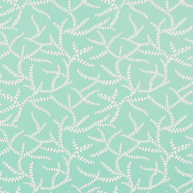 Regina Aqua T16071 by Thibaut Wallpaper