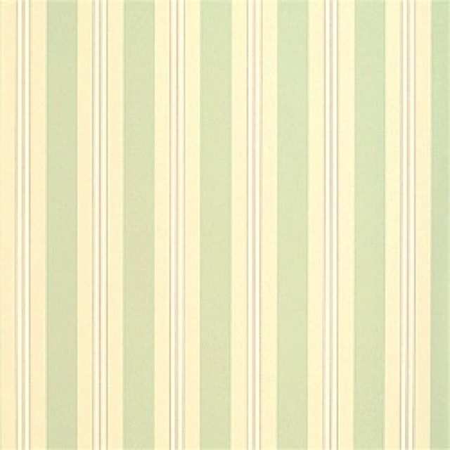 Kensington Stripe Soft Fern T2106 by Thibaut Wallpaper