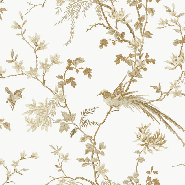 Demitrios Stripe Taupe T2174 by Thibaut Wallpaper