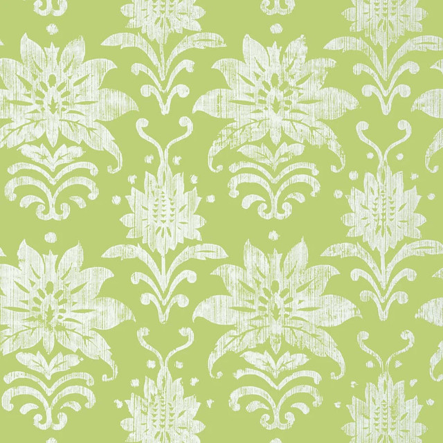 Tanglewood Green T24374 by Thibaut Wallpaper