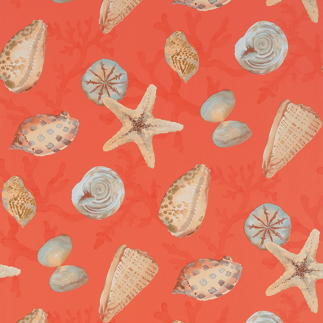 Clearwater Coral T5761 by Thibaut Wallpaper