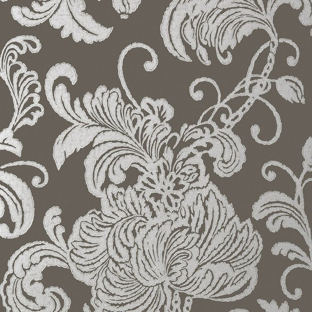 London Map Linen T6011 by Thibaut Wallpaper