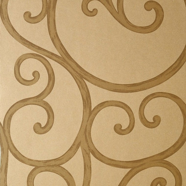 Buccini Gold T6053 by Thibaut Wallpaper
