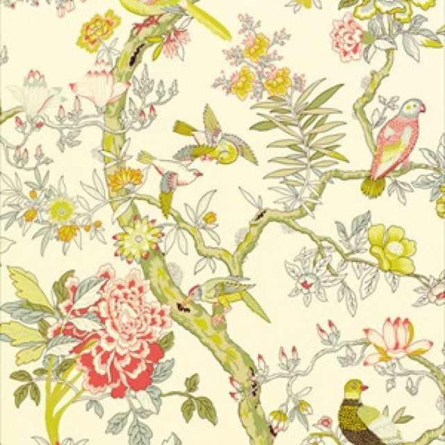 Papagayo Cream T6059 by Thibaut Wallpaper