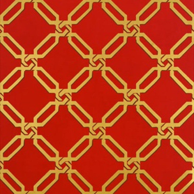 Links Red T6070 by Thibaut Wallpaper