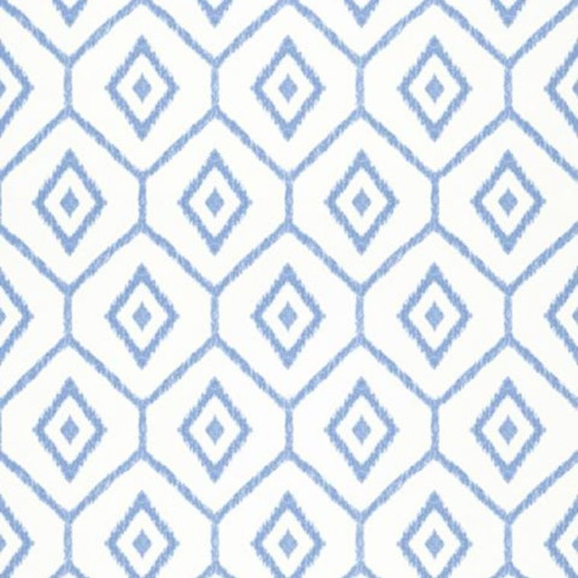 Bari Ikat Blue T64138 by Thibaut Wallpaper