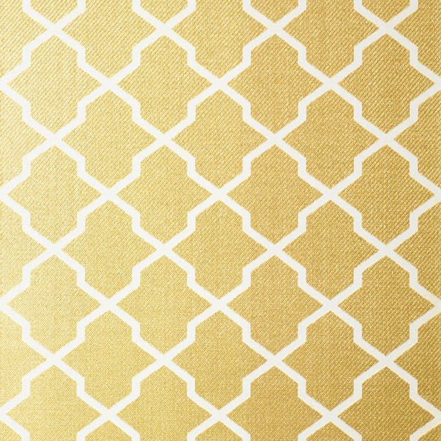 Carolyn Trellis Metallic Gold T64150 by Thibaut Wallpaper