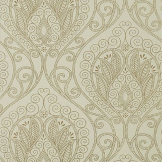Rio Metallic on Aqua T737 by Thibaut Wallpaper