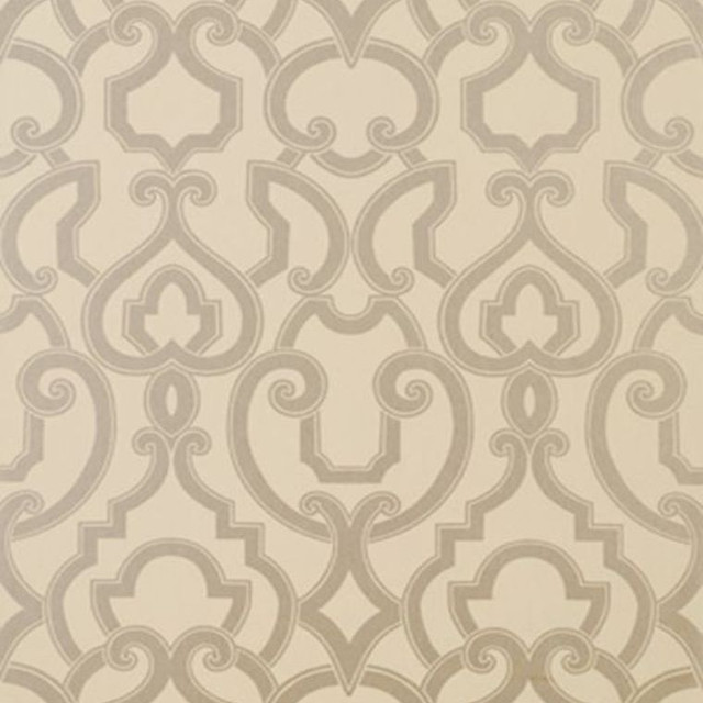 Royal Metallic Silver on Grey T763 by Thibaut Wallpaper