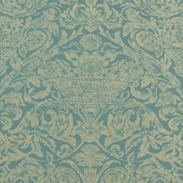 Cadiz Teal T7649 by Thibaut Wallpaper