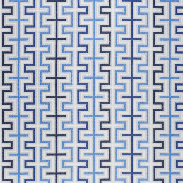 Zipper Blue W80335 by Thibaut Fabric